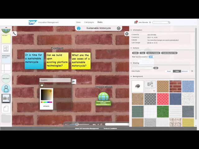 Innovation Presentation: SAP Wall as Embedded Creativity Feature